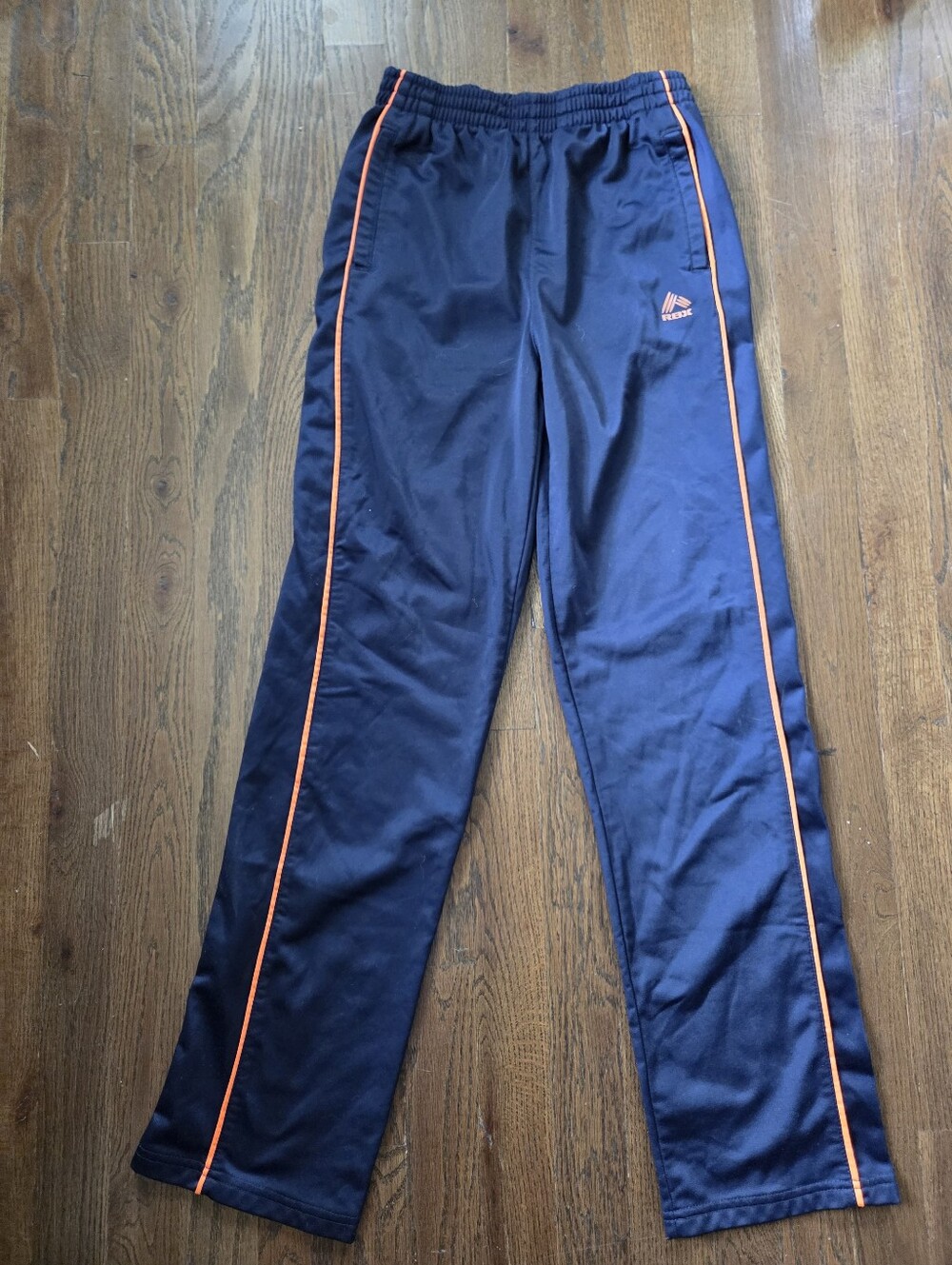 RBX Boys Medium 12/14 Blue/Orange Athletic Joggers